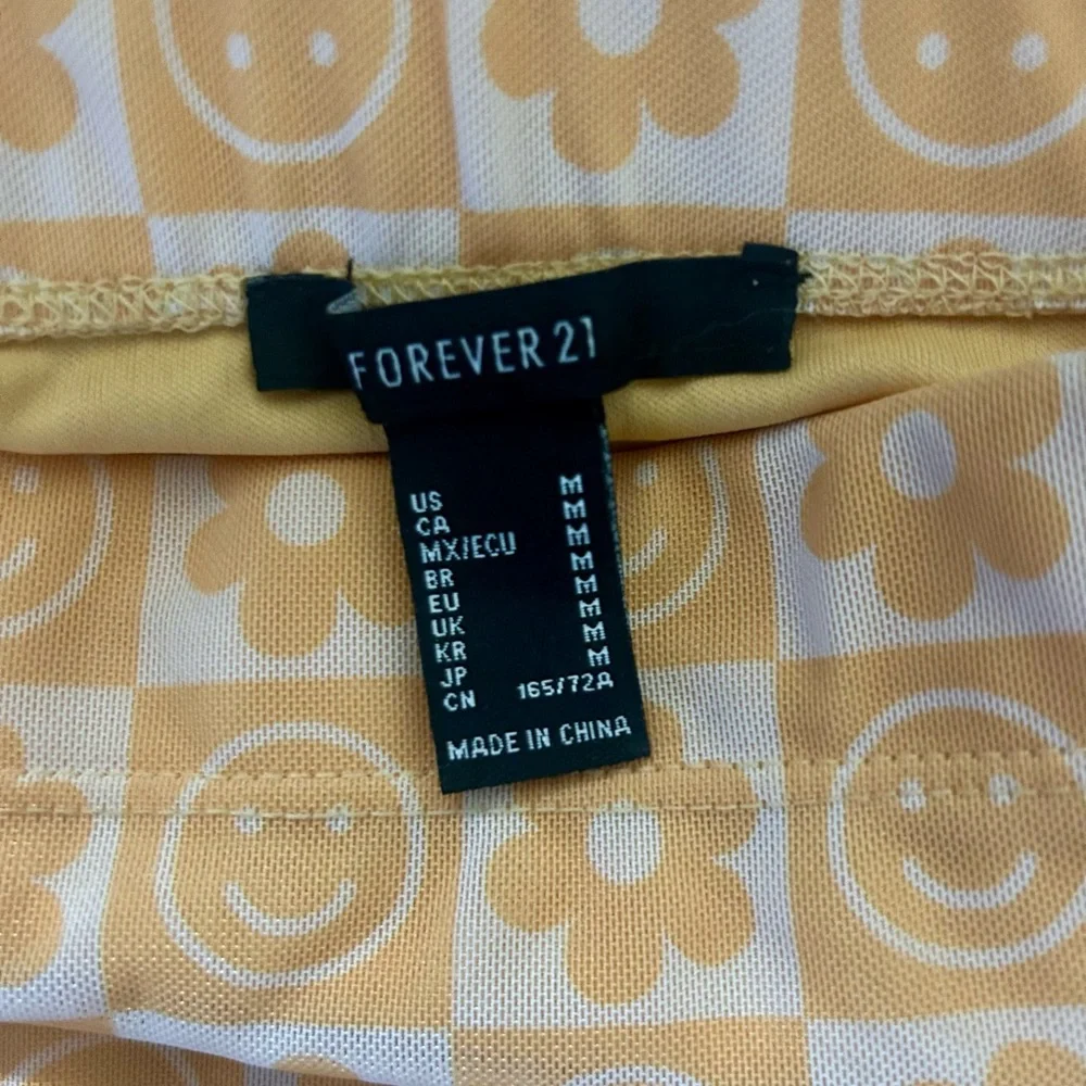 Forever 21 Orange Floral Mini Skirt - Picture 2 of 3